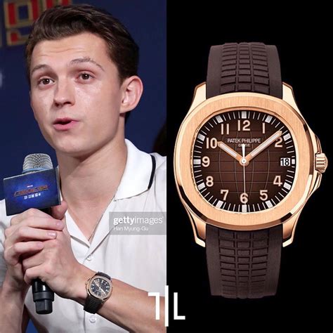 tom holland patek philippe aquanaut|Tom Holland: Rose Gold Aquanaut 5167R .